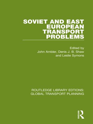 cover image of Soviet and East European Transport Problems